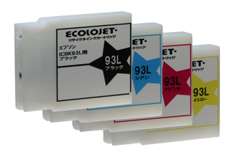 EPSON トナー Rcycled ４色 IC4CL93L (KCMY) インクカートリッジ リサイクル (4色セット
