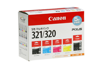 BCI-321(BK/C/M/Y)+BCI-320 マルチパック インクタンク 純正  