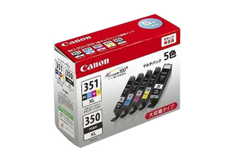 Canon BCI-351XL+350XL/6MP BCI-351XL(BK/C/M/Y)+BCI-350XL インク