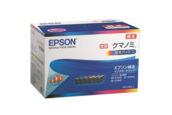 エプソン インクジェットカートリッジ KUI-6CL-L 1セット ジット リサイクルインク カートリッジ エプソン KUI-6CL-Lクマノミ