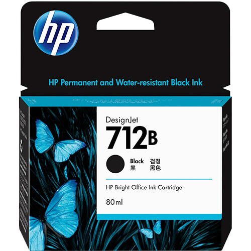 HP712B (3ED29A) (ブラック) インクカートリッジ 純正