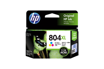 HP804XL (カラー) (増量) インクカートリッジ 純正