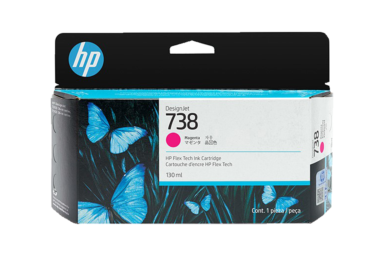 HP738 (498N6A) (マゼンタ) インクカートリッジ 130ml 純正