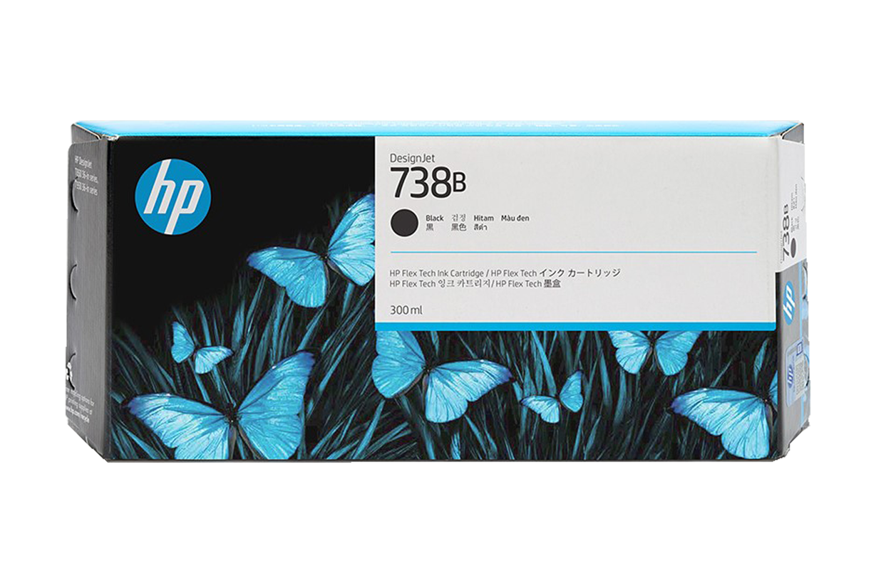 HP738B (498P6A) (ブラック) インクカートリッジ 300ml 純正